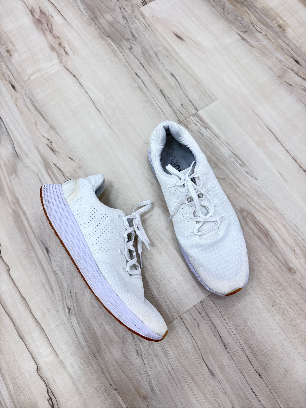 NoBull Allday Ripstop Mens Sneaker Lace Up Running Shoes white Sz 12